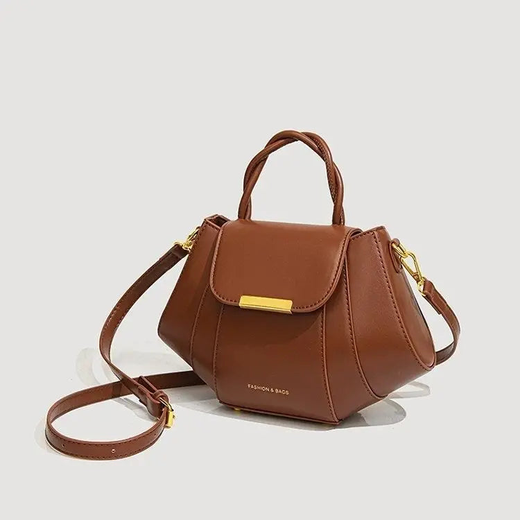 New Solid Color Fashionable Versatile High-end Texture Single ShoulderBag
