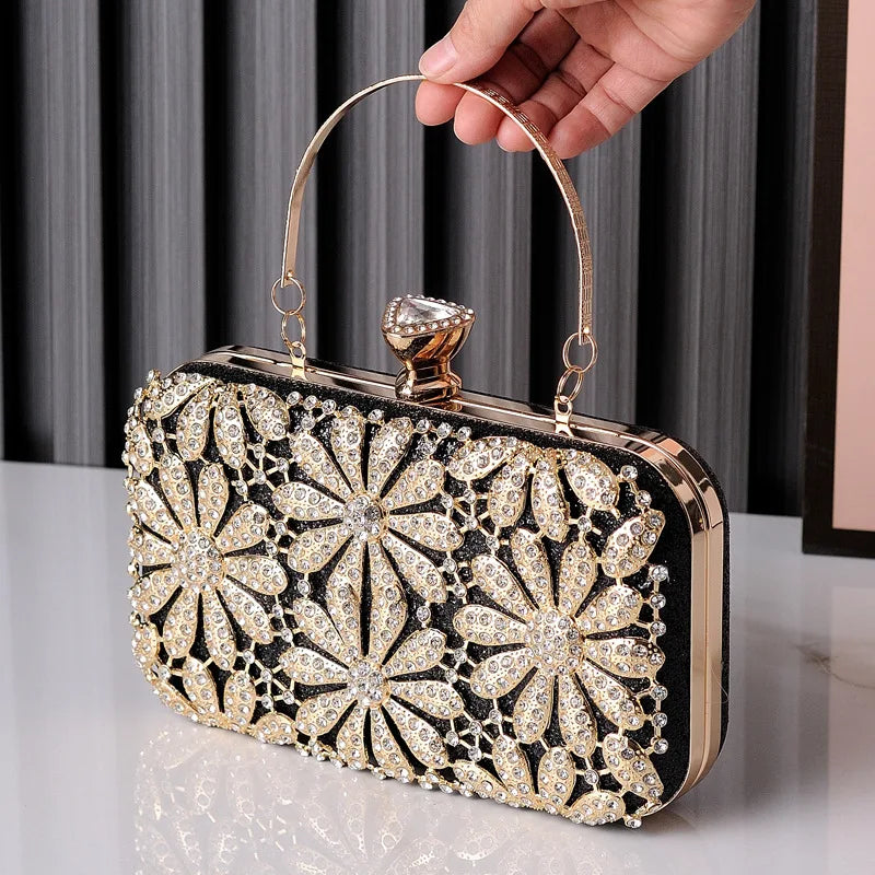 Flower Water Diamond Clutch