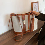 Canvas Bucket Bag for Women