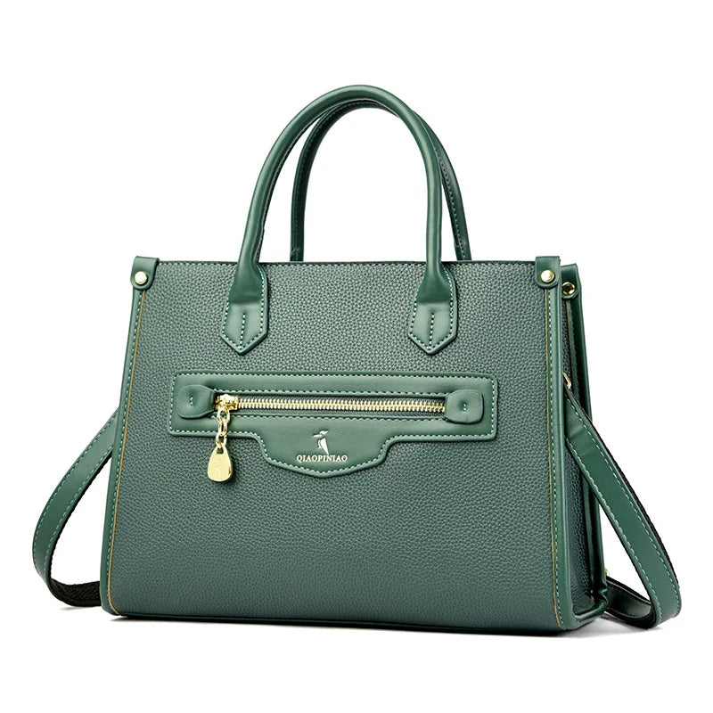 Large capacity motorcycle style tote women's bag