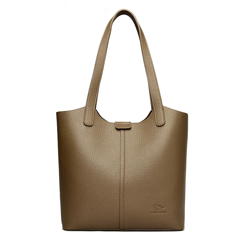 Women PU Leather Handbags Ladies Large Tote Bag
