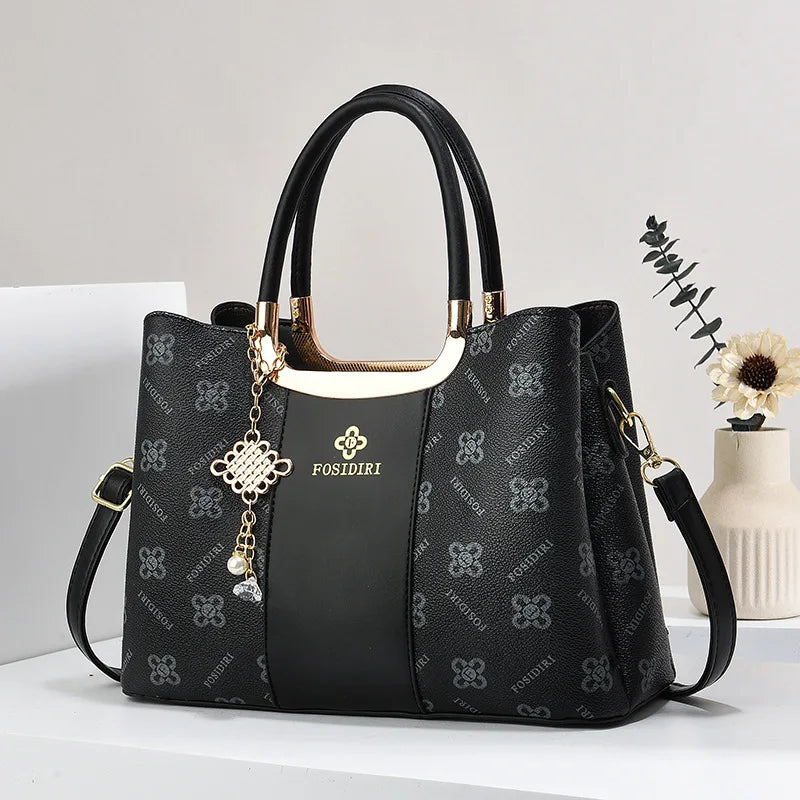 Women's Leather Large Capacity Handbag