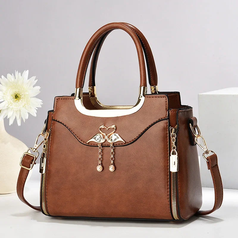 Luxury Retro PU Leather Women Bags