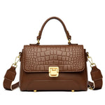 Fashion Women's Crocodile Pattern PU Leather Crossbody Bag Leisure