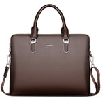 New Luxury Cow Genuine Leather Business Men's Briefcase