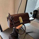 Retro Wine Red Small Square Bag
