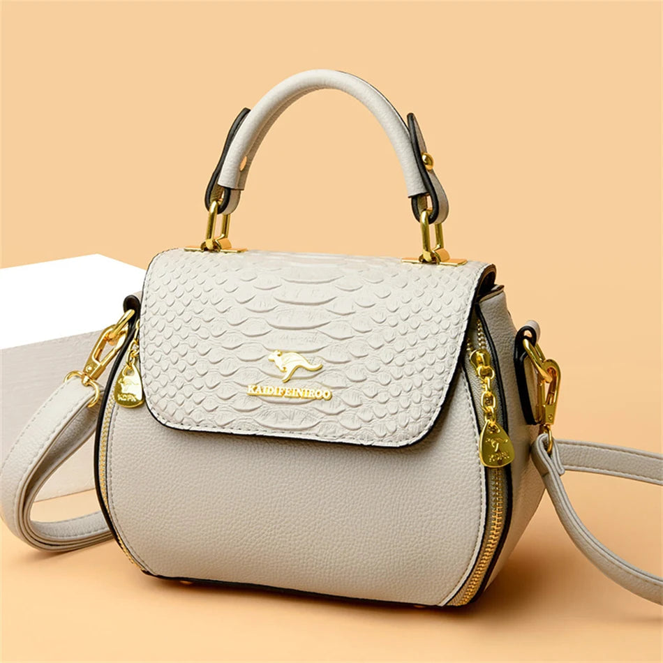 Crocodile Leather Designer Handbag for Female