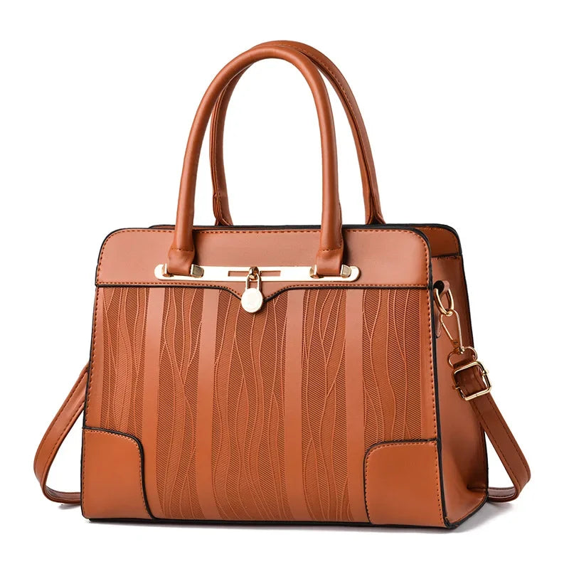 Leather women's bag iPad computer handbag