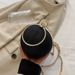 Diamond Straw Sphere Evening Clutch Bag