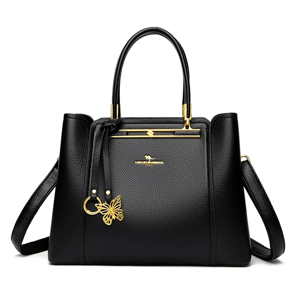 Soft Leather Luxury Handbags Women Bags