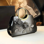 Patent Women Leather Fashion Handbags Glossy Faux