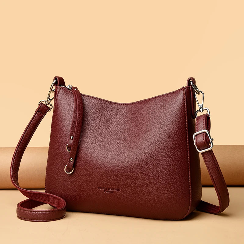 Genuine Brand Women's Soft Leather Shoulder Bags