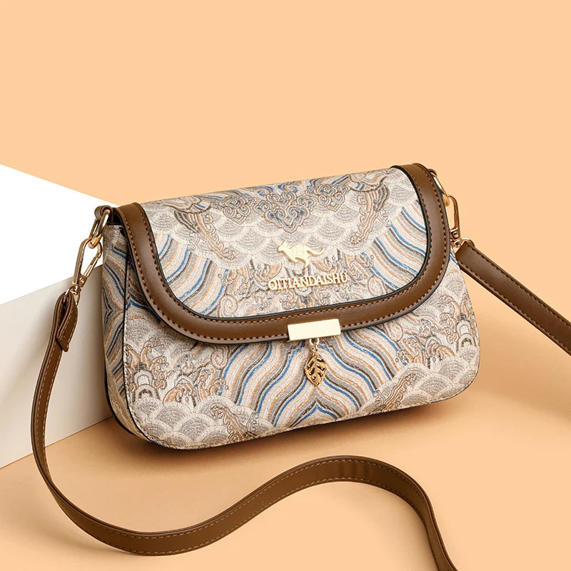 Luxury Designer Trend Embroidered Women's Crossbody Bags