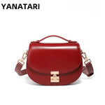 YANATARI Genuine leather woman bag cowhide Shoulder bag