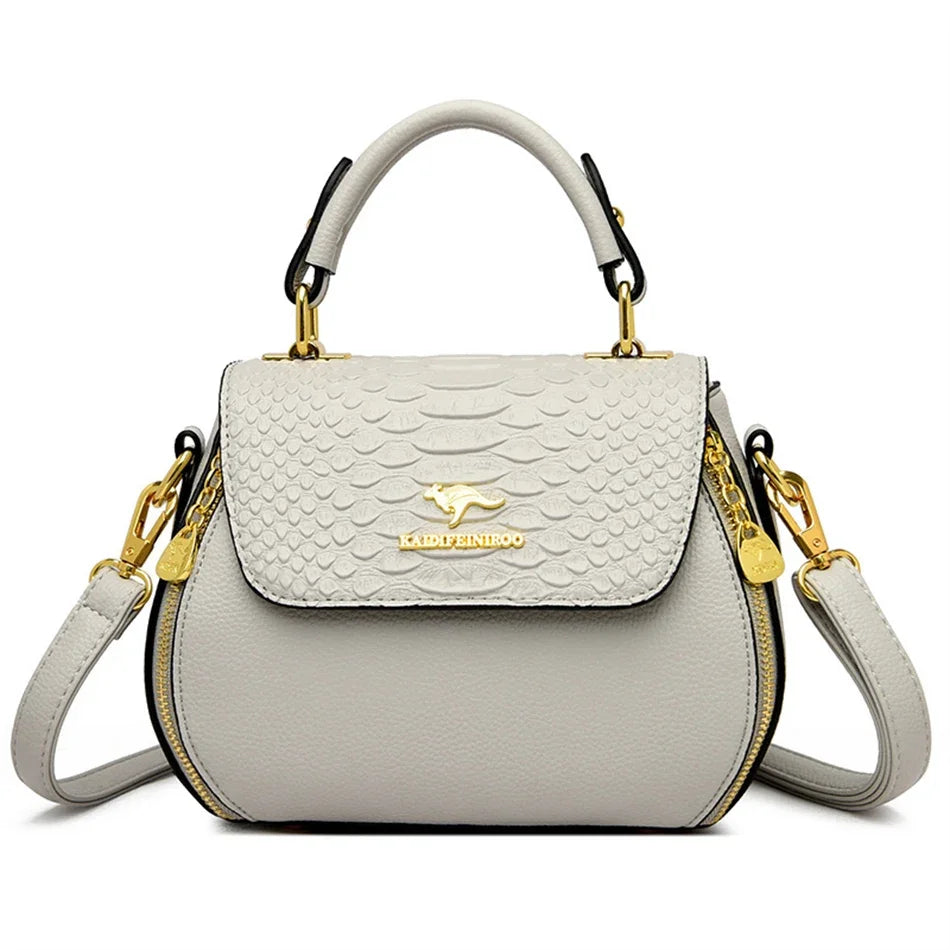Crocodile Leather Designer Handbag for Female