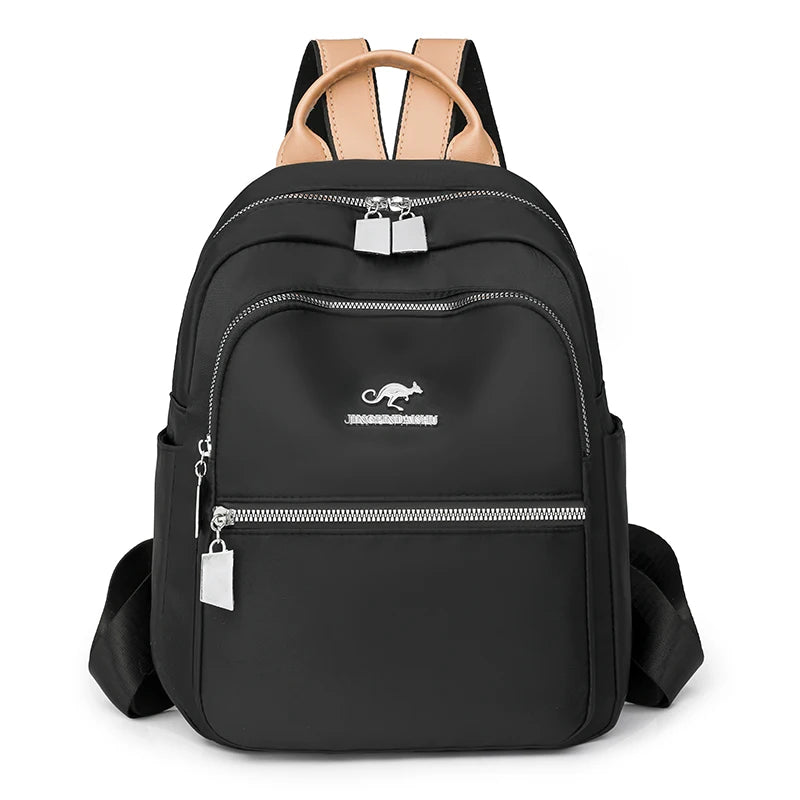 New Fashion Ladies Large Capacity Solid Color Nylon Lightweight Bags