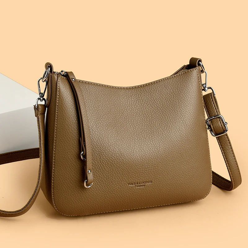 Genuine Brand Women's Soft Leather Shoulder Bags