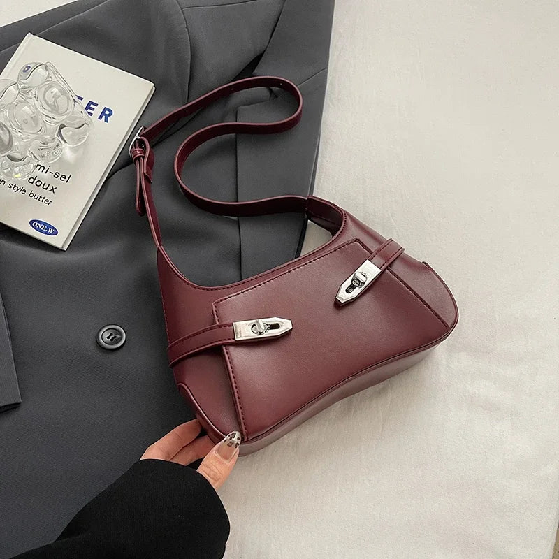 LEFTSIDE Small PU Leather Shoulder Bags For Women