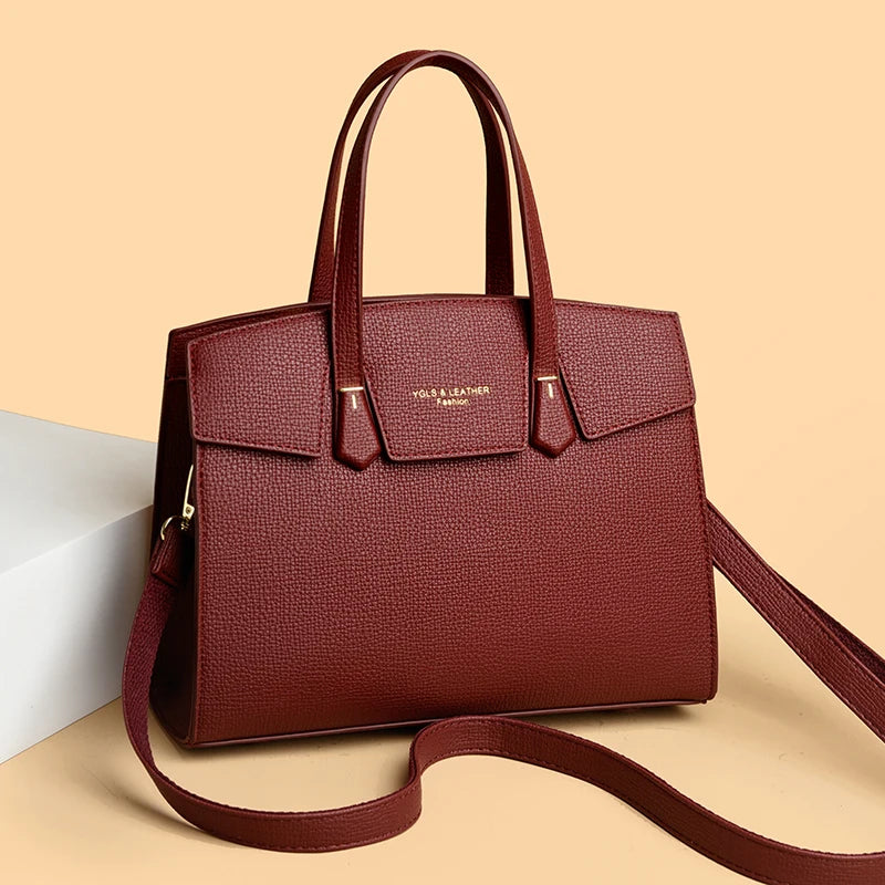 High Quality Soft Leather Women's Handbag Luxury
