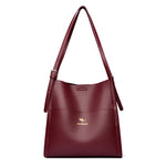Luxury Leather Bucket Shoulde Tote