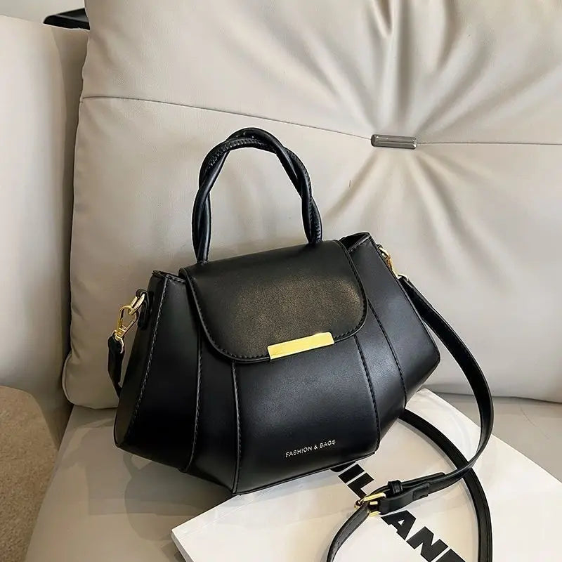 New Solid Color Fashionable Versatile High-end Texture Single ShoulderBag