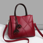 Large-capacity genuine leather women's bag