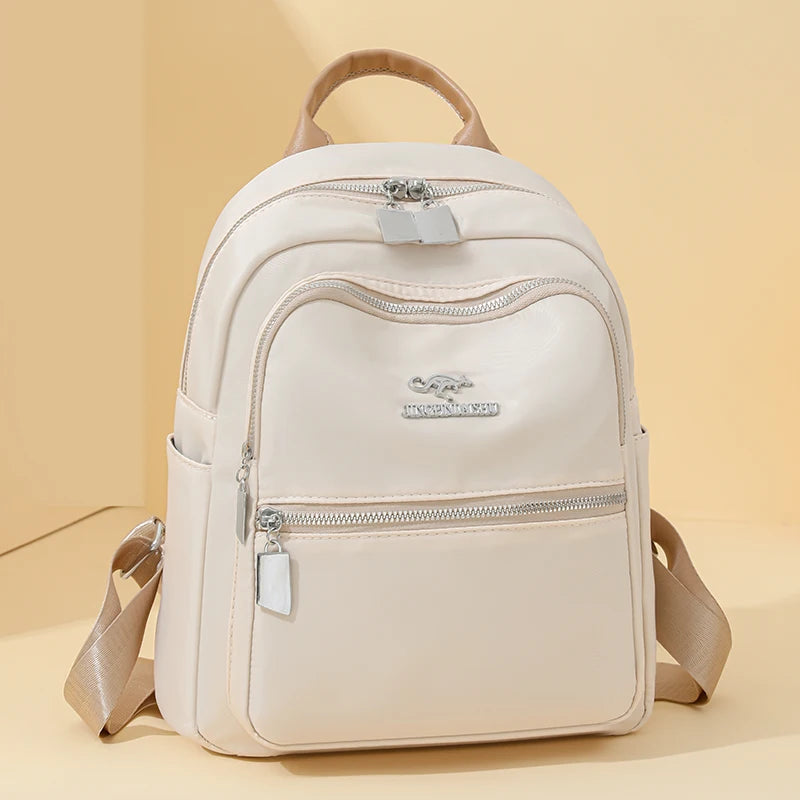 New Fashion Ladies Large Capacity Solid Color Nylon Lightweight Bags