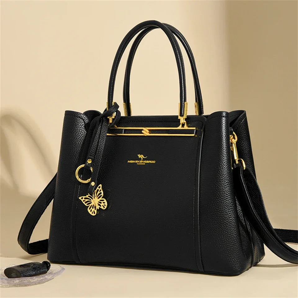 Soft Leather Luxury Handbags Women Bags
