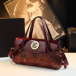 Spring and autumn patent leather snake pattern armpit handbag