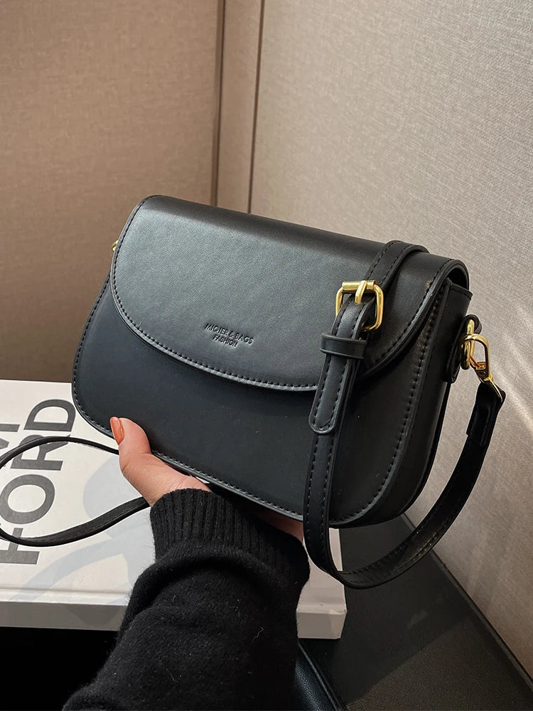 New Versatile Shoulder Bag Luxury Designer Women's Solid Crossbody