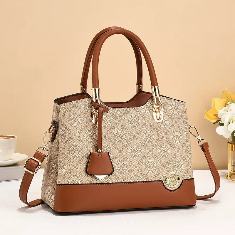 High-Quality Crossbody Retro Print Women's Handbag