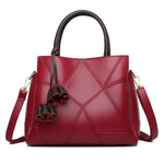 Large-capacity genuine leather women's bag